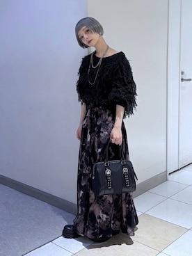 JEANASISのニット/セーター（ブラック系）を使った人気ファッション