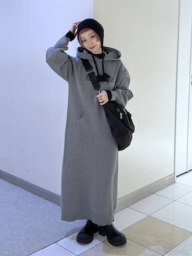 「アイテム（リング）」を使った、JS_yoccoさん（レディース・155cm）の冬コーディネート