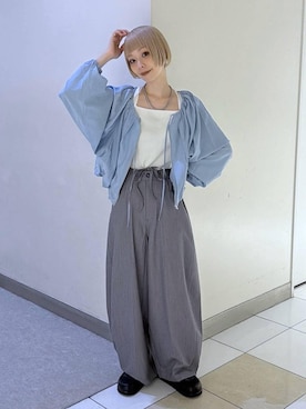 「JEANASIS（ジーナシス）のアイテム」を使った、JS_yoccoさん（レディース・155cm）の春コーディネート