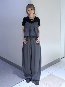 「JEANASIS（ジーナシス）のアイテム」を使った、JS_yoccoさん（レディース・155cm）の夏コーディネート