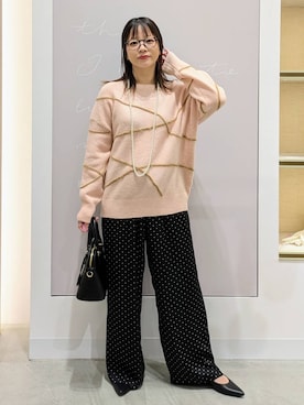 「体型カバー」｜「アイテム（アクセサリー）」を使った、suzuyuuさん（レディース・159cm）の冬コーディネート