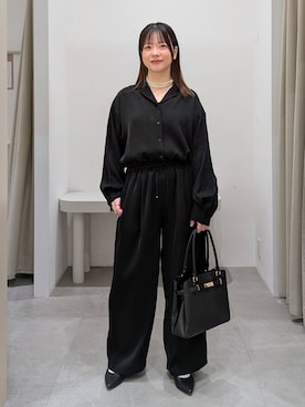 「アイテム（オールインワン・サロペット）」を使った、suzuyuuさん（レディース・159cm・40代）の冬コーディネート