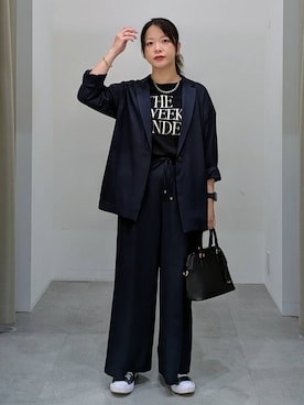「アイテム（その他アウター）」を使った、suzuyuuさん（レディース・159cm・40代）の秋コーディネート