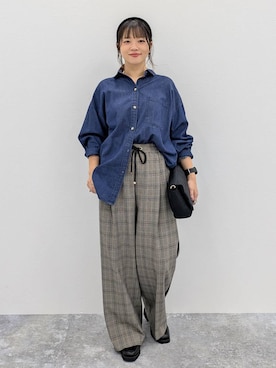 「アイテム（ヘアアクセサリー）」を使った、suzuyuuさん（レディース・159cm・40代）の秋コーディネート