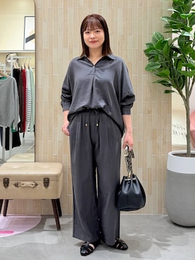 「Elura（エルーラ）のアイテム」を使った、suzuyuuさん（レディース・159cm）の春コーディネート