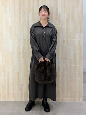 「アイテム（ワンピース/ドレス）」を使った、suzuyuuさん（レディース・159cm・40代）の秋コーディネート