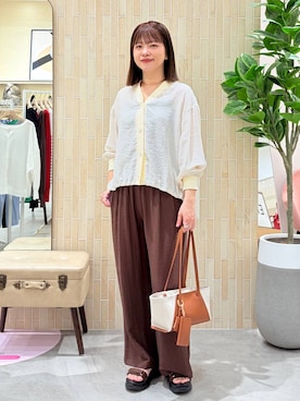 「Elura（エルーラ）のアイテム」を使った、suzuyuuさん（レディース・159cm）の春コーディネート