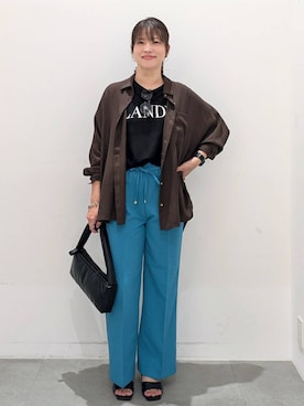 「アイテム（トップス）」を使った、suzuyuuさん（レディース・159cm・40代）の夏コーディネート