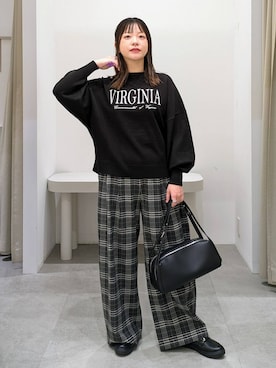 「アイテム（ローファー）」を使った、suzuyuuさん（レディース・159cm・40代）の冬コーディネート