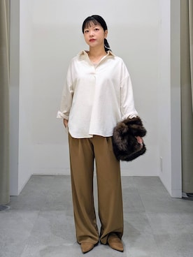 「アイテム（ヘアアクセサリー）」を使った、suzuyuuさん（レディース・159cm・40代）の秋コーディネート