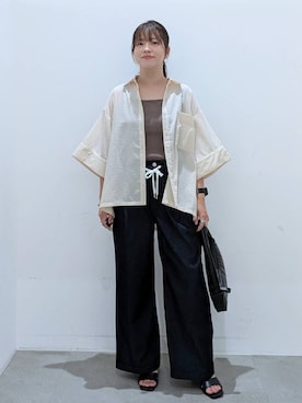 「アイテム（トップス）」を使った、suzuyuuさん（レディース・159cm・40代）の夏コーディネート