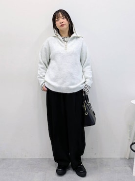 「アイテム（ハンドバッグ）」を使った、suzuyuuさん（レディース・159cm・40代）の冬コーディネート