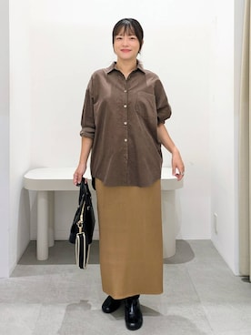 「アイテム（シュシュ）」を使った、suzuyuuさん（レディース・159cm・40代）の秋コーディネート