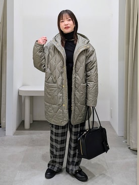 「アイテム（ローファー）」を使った、suzuyuuさん（レディース・159cm・40代）の冬コーディネート