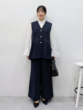 「アイテム（パンプス）」を使った、suzuyuuさん（レディース・159cm・40代）の冬コーディネート