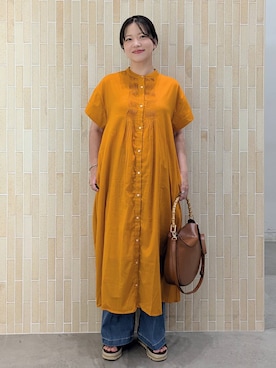 「アイテム（デニムパンツ）」を使った、suzuyuuさん（レディース・159cm・40代）の夏コーディネート