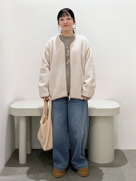 「アイテム（ネックレス）」を使った、suzuyuuさん（レディース・159cm・40代）の秋コーディネート