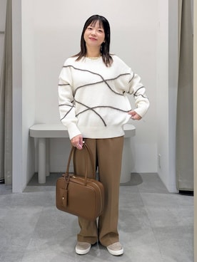 「アイテム（ローファー）」を使った、suzuyuuさん（レディース・159cm・40代）の冬コーディネート