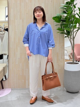 「テーパードパンツ」｜suzuyuuさん（レディース・159cm）の春コーディネート