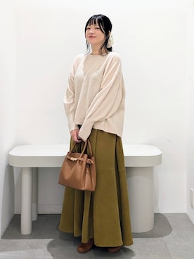 「アイテム（シュシュ）」を使った、suzuyuuさん（レディース・159cm・40代）の秋コーディネート