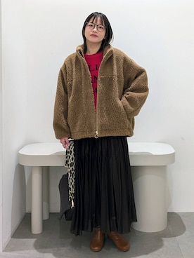 「アイテム（その他アウター）」を使った、suzuyuuさん（レディース・159cm・40代）の秋コーディネート