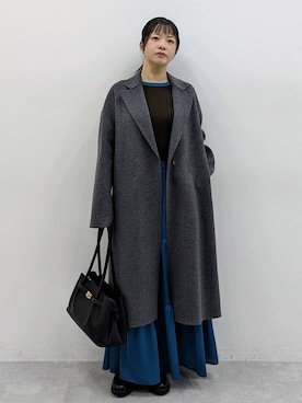 「アイテム（チェスターコート）」を使った、suzuyuuさん（レディース・159cm・40代）の秋コーディネート