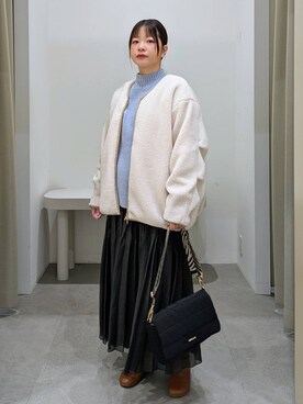 「アイテム（ブルゾン）」を使った、suzuyuuさん（レディース・159cm・40代）の冬コーディネート