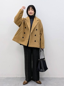 「アイテム（ネックレス）」を使った、suzuyuuさん（レディース・159cm・40代）の冬コーディネート