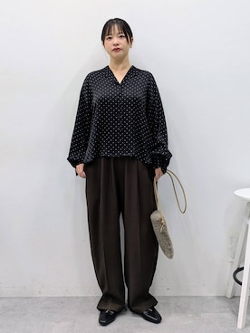 「アイテム（パンプス）」を使った、suzuyuuさん（レディース・159cm・40代）の冬コーディネート