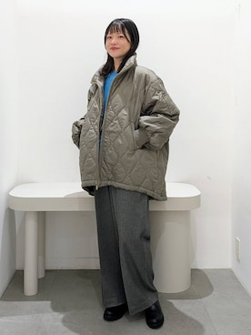 「アイテム（MA-1）」を使った、suzuyuuさん（レディース・159cm・40代）の秋コーディネート