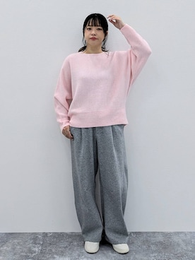 「アイテム（スウェットパンツ）」を使った、suzuyuuさん（レディース・159cm・40代）の秋コーディネート