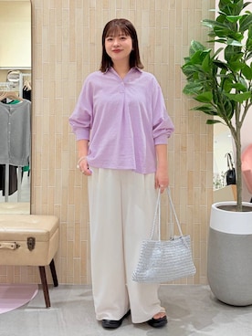 「Elura（エルーラ）のアイテム」を使った、suzuyuuさん（レディース・159cm）の春コーディネート