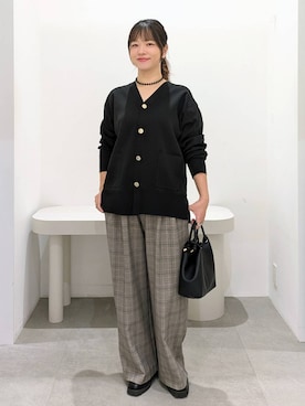 「アイテム（ショルダーバッグ）」を使った、suzuyuuさん（レディース・159cm・40代）の秋コーディネート