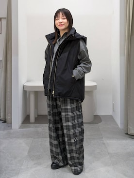 「アイテム（ローファー）」を使った、suzuyuuさん（レディース・159cm・40代）の冬コーディネート