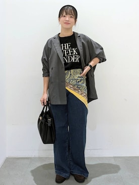 「アイテム（カチューシャ）」を使った、suzuyuuさん（レディース・159cm）の秋コーディネート