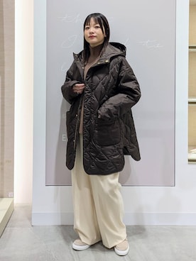 「アイテム（ローファー）」を使った、suzuyuuさん（レディース・159cm・40代）の冬コーディネート