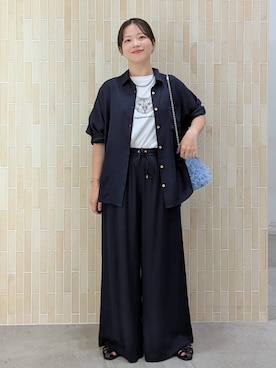 「Elura（エルーラ）のアイテム（サンダル）」を使った、suzuyuuさん（レディース・159cm）の夏コーディネート
