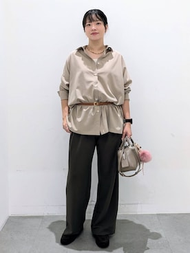 「アイテム（財布/小物）」を使った、suzuyuuさん（レディース・159cm）の秋コーディネート