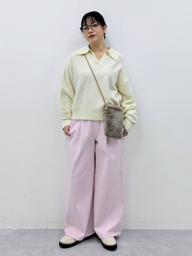 「Elura（エルーラ）のアイテム」を使った、suzuyuuさん（レディース・159cm）の冬コーディネート