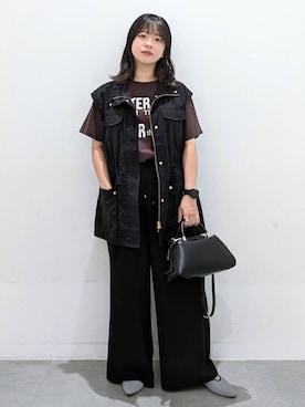 「アイテム（その他アウター）」を使った、suzuyuuさん（レディース・159cm・40代）の秋コーディネート