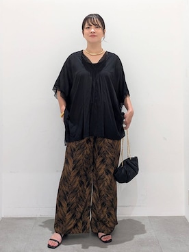 「Elura（エルーラ）のアイテム（サンダル）」を使った、suzuyuuさん（レディース・159cm）の夏コーディネート