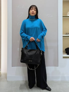 「アイテム（トートバッグ）」を使った、suzuyuuさん（レディース・159cm・40代）の冬コーディネート