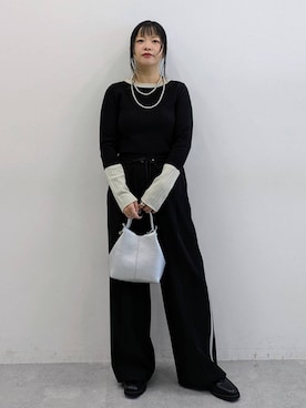 「アイテム（ネックレス）」を使った、suzuyuuさん（レディース・159cm・40代）の秋コーディネート