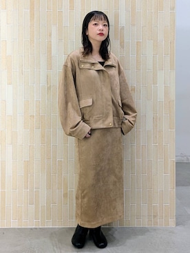 「アイテム（ブルゾン）」を使った、suzuyuuさん（レディース・159cm・40代）の秋コーディネート