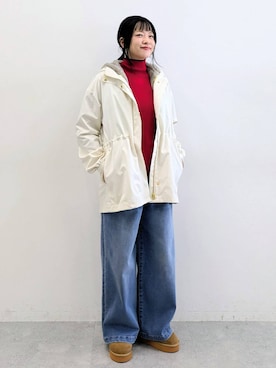 「アイテム（マウンテンパーカー）」を使った、suzuyuuさん（レディース・159cm・40代）の秋コーディネート