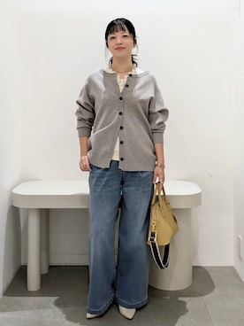 「アイテム（タンクトップ）」を使った、suzuyuuさん（レディース・159cm）の秋コーディネート