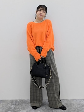 「アイテム（ニット/セーター）」を使った、suzuyuuさん（レディース・159cm・40代）の秋コーディネート