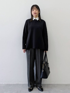 「アイテム（ハンドバッグ）」を使った、suzuyuuさん（レディース・159cm・40代）の冬コーディネート