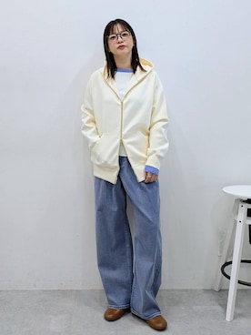 「アイテム（パーカー）」を使った、suzuyuuさん（レディース・159cm・40代）の冬コーディネート