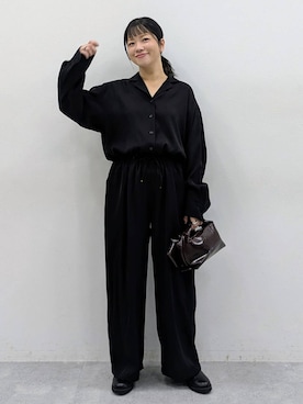 「アイテム（オールインワン・サロペット）」を使った、suzuyuuさん（レディース・159cm・40代）の秋コーディネート